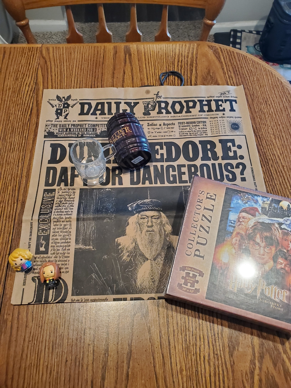 Harry Potter Daily Prophet Decorative Poster - Vintage Black Print